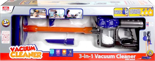 Vacuum Cleaner Pilli Kablosuz Oyuncak Dikey Standlı Elektrik Süpürgesi - 0282U Kız Erkek Çocuk Oyunc