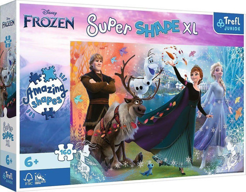 PUZZLE-50022 Frozen 160 Parça XL Çocuk Puzzle Kız Erkek Çocuk Oyuncak Eğitici Oyuncaklar