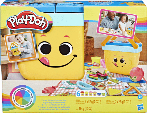 F6916 Play-Doh Piknik Şekilleri Başlangıç Seti +3 yaş Kız Erkek Çocuk Oyuncak Eğitici Oyuncaklar