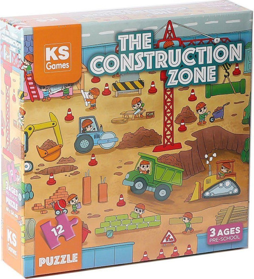 PRS 32704 The Construction Pre School Puzzle Kız Erkek Çocuk Oyuncak Eğitici Oyuncaklar