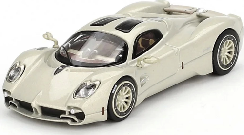 Mini GT 1/64 BBR Pagani Utopia Presentation Grigio Rinascimento Kız Erkek Çocuk Oyuncak Eğitici Oyun