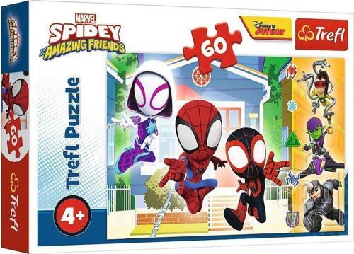 PUZZLE-17371 Spiday and his Amazing 60 Parça Puzzle Kız Erkek Çocuk Oyuncak Eğitici Oyuncaklar
