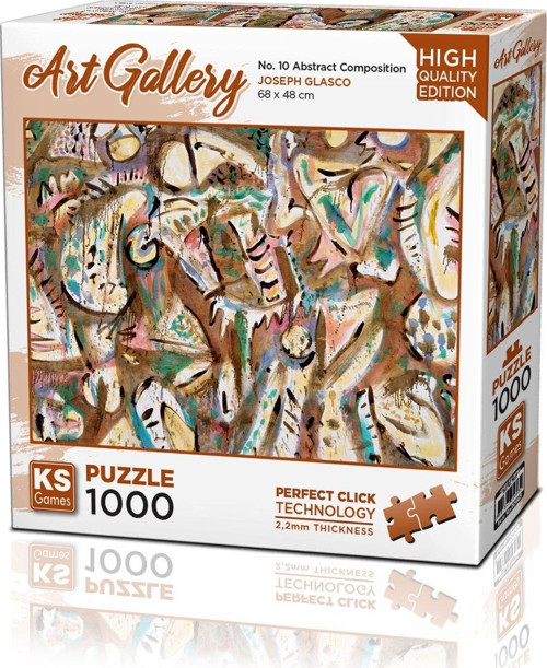 KS Puzzle 1000 Parça Art Gallery No. 10 Abstract Composition Kız Erkek Çocuk Oyuncak Eğitici Oyuncak