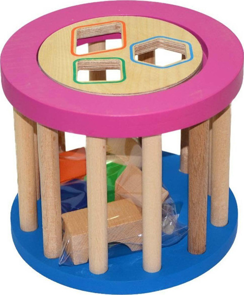 Playwood Eğitici Ahşap Silindir Bultak Kız Erkek Çocuk Oyuncak Eğitici Oyuncaklar