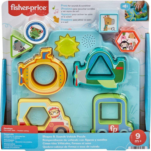 HRP31 Fisher-Price Şekiller ve Sesler Puzzle Kız Erkek Çocuk Oyuncak Eğitici Oyuncaklar