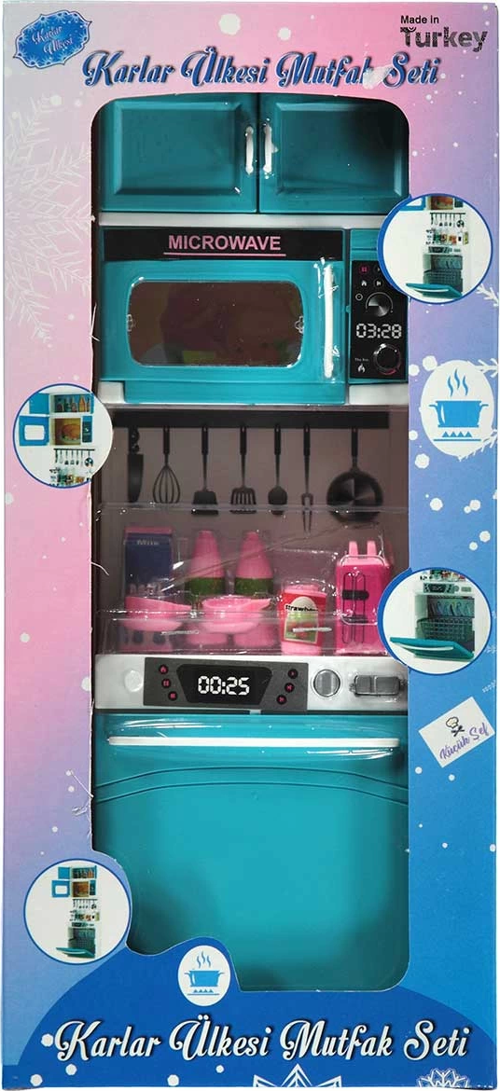 Karlar Ülkesi Mutfak Seti Bulaşık Makinesi Kız Erkek Çocuk Oyuncak Eğitici Oyuncaklar