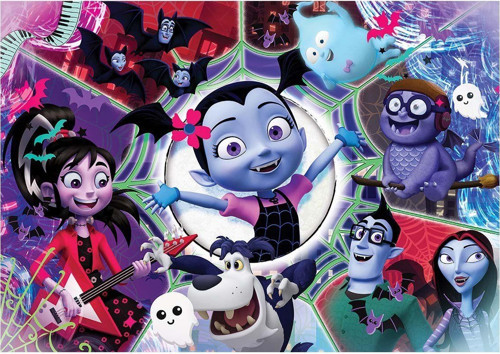KS Vampirina 100 Parça Puzzle Kız Erkek Çocuk Oyuncak Eğitici Oyuncaklar