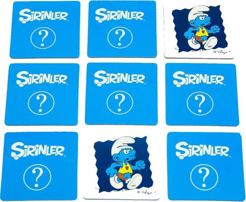 Şirinler Hafıza Oyunu Kız Erkek Çocuk Oyuncak Eğitici Oyuncaklar