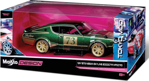 Maisto 1/24 1973 Nissan Skyline 2000GT-R Kız Erkek Çocuk Oyuncak Eğitici Oyuncaklar