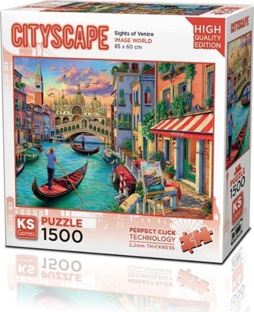 22029 Sights Of Venice 1500 Parça Puzzle Kız Erkek Çocuk Oyuncak Eğitici Oyuncaklar