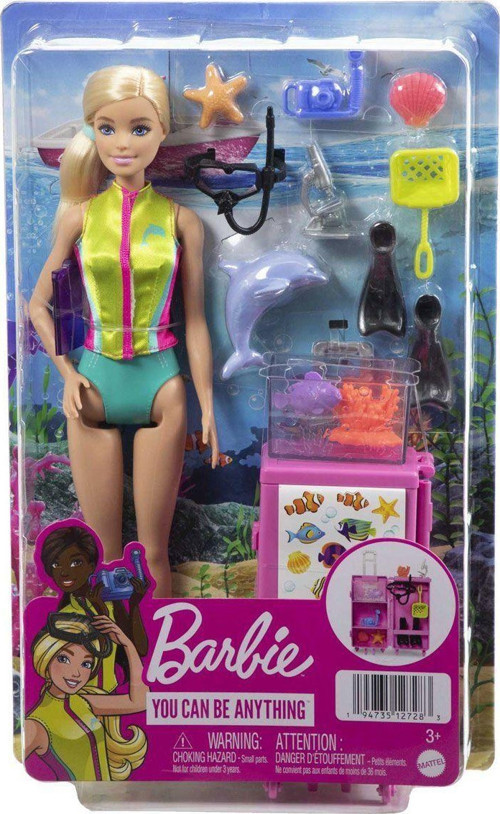 HMH26 Barbie Deniz Biyoloğu Oyun Seti Kız Erkek Çocuk Oyuncak Eğitici Oyuncaklar