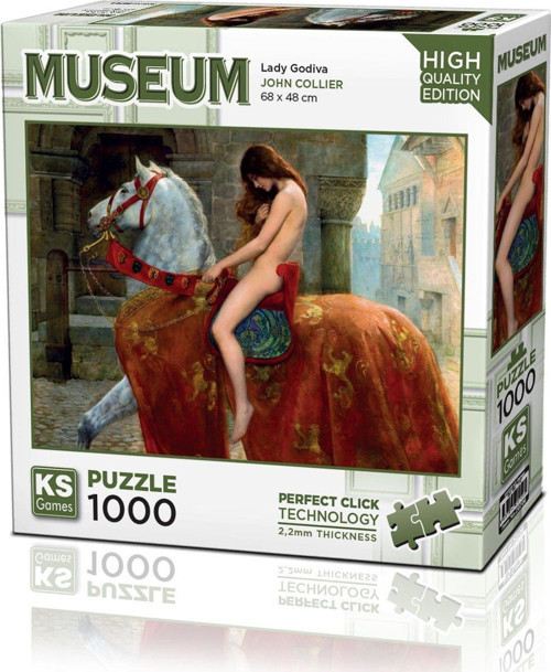 KS Puzzle 1000 Parça Museum Lady Godiva Kız Erkek Çocuk Oyuncak Eğitici Oyuncaklar