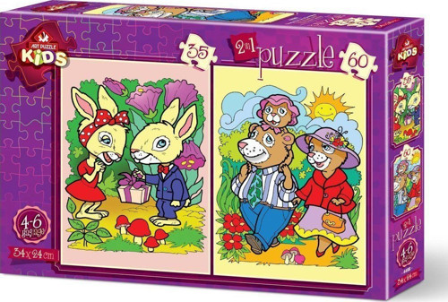 4489 Penguenler 12+24 Parça Çocuk Puzzle Kız Erkek Çocuk Oyuncak Eğitici Oyuncaklar