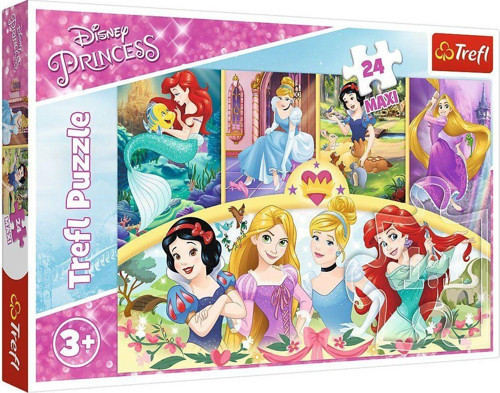 PUZZLE-14294 Princess 24 Parça Maxi Çocuk Puzzle Kız Erkek Çocuk Oyuncak Eğitici Oyuncaklar