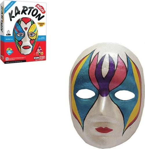 KM5308 Karton Maske Boyama Seti Kız Erkek Çocuk Oyuncak Eğitici Oyuncaklar