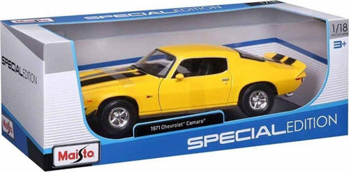 MAIS 31131 1971 Chevrolet Camaro Model Araba 1:18 Kız Erkek Çocuk Oyuncak Eğitici Oyuncaklar