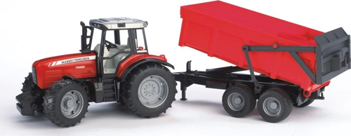 Massey Ferguson 7480 Traktör Ve Römork Kız Erkek Çocuk Oyuncak Eğitici Oyuncaklar