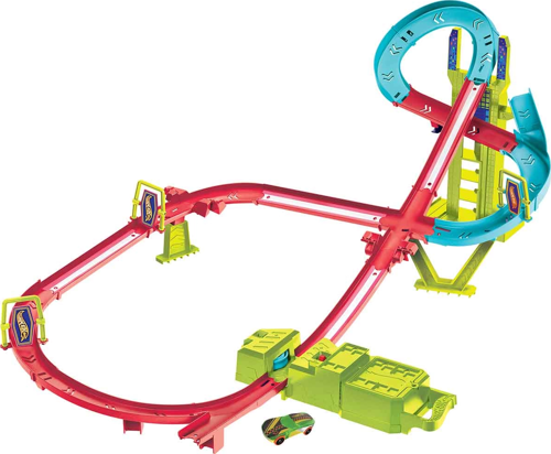Hot Wheels Neon Yarışlar Çoklu Yarış Heyecanı Pist Seti HPC07 Kız Erkek Çocuk Oyuncak Eğitici Oyunca