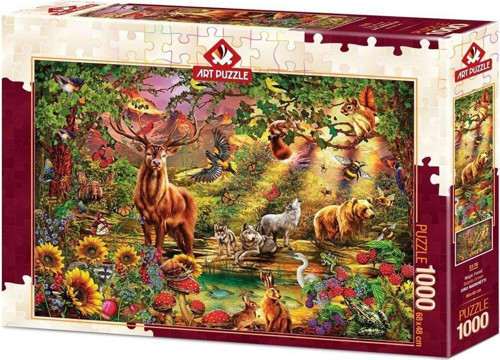 5176 Art Puzzle Büyülü Orman 1000 Parça Puzzle Kız Erkek Çocuk Oyuncak Eğitici Oyuncaklar