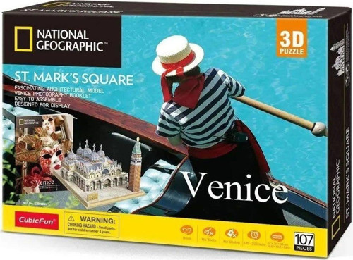 CUB DS0980H National Geographic San Marco Meydanı İtalya Kız Erkek Çocuk Oyuncak Eğitici Oyuncaklar