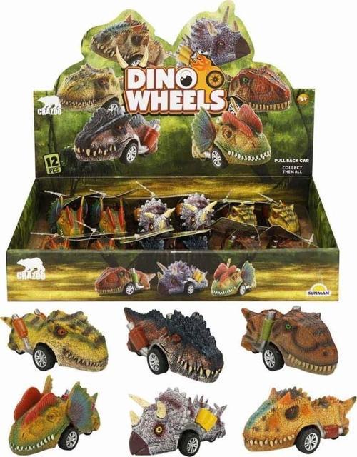 Crazoo Dinozor Çek Bırak Araba - 1adet Stokta Olan Gönderilir Kız Erkek Çocuk Oyuncak Eğitici Oyunca