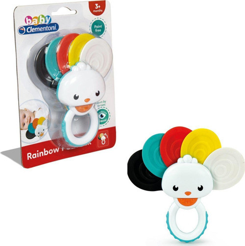 17325 Baby Clementoni Gökkuşağı Çıngırak / +3 ay Kız Erkek Çocuk Oyuncak Eğitici Oyuncaklar