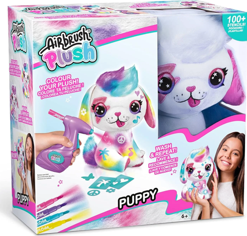 Airbrush Plush Boyanıp Yıkanabilen Peluş Köpek Kız Erkek Çocuk Oyuncak Eğitici Oyuncaklar