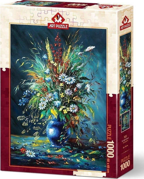 5212 Art Puzzle, Kır Çiçekleri 1000 Parça Puzzle Kız Erkek Çocuk Oyuncak Eğitici Oyuncaklar