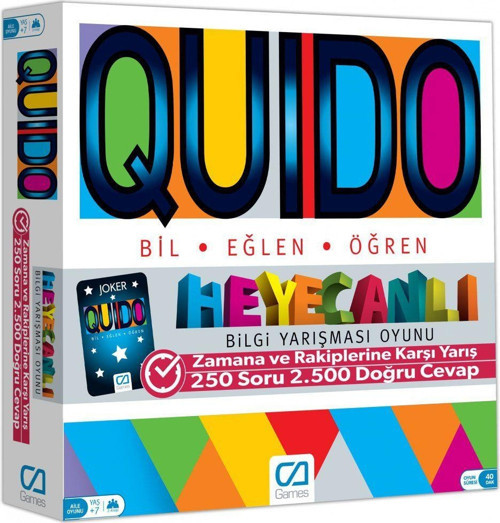 078 CAOYN-5046 Quido Board Game -CA Games Kız Erkek Çocuk Oyuncak Eğitici Oyuncaklar