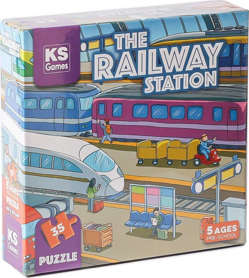 PRS 32712 The Railway Station Pre School Puzzle -Ks Puzzle Kız Erkek Çocuk Oyuncak Eğitici Oyuncakla