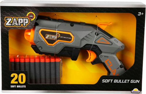 Zapp Toys 20 Mermili Sünger Dart Atan Silah 28cm Kız Erkek Çocuk Oyuncak Eğitici Oyuncaklar