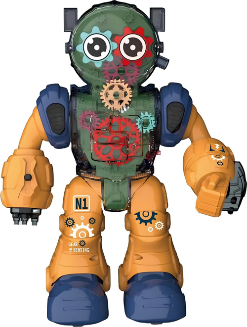 Işıklı ve Müzikli Şeffaf Renkli Robot Kız Erkek Çocuk Oyuncak Eğitici Oyuncaklar