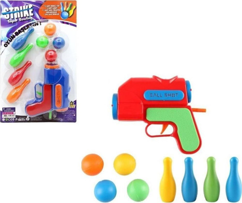 Top Atan Oyuncak Tabanca Strike Gun Bowling Kız Erkek Çocuk Oyuncak Eğitici Oyuncaklar