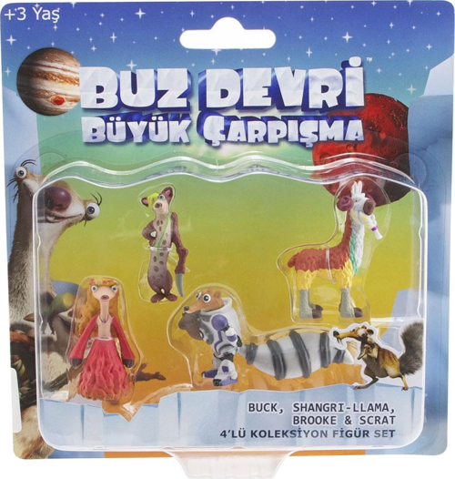 Ice Age - Buz Devri 5 Büyük Çarpışma 4’lü Koleksiyon Set Model Kız Erkek Çocuk Oyuncak Eğitici Oyunc