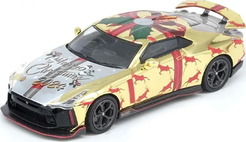 Inno 1/64 Nissan GT-R50 XMAS 2024 Kız Erkek Çocuk Oyuncak Eğitici Oyuncaklar