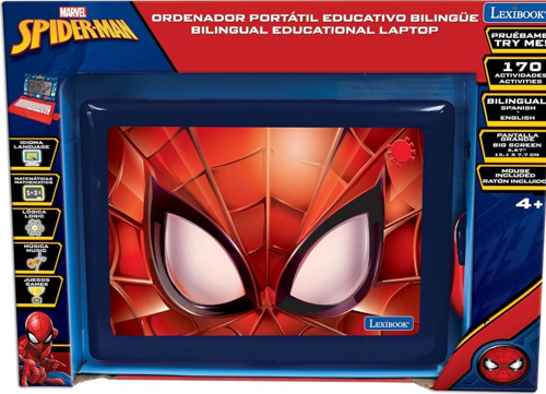 Eğitici Laptop Spider-Man 170 Fonksiyon Kız Erkek Çocuk Oyuncak Eğitici Oyuncaklar