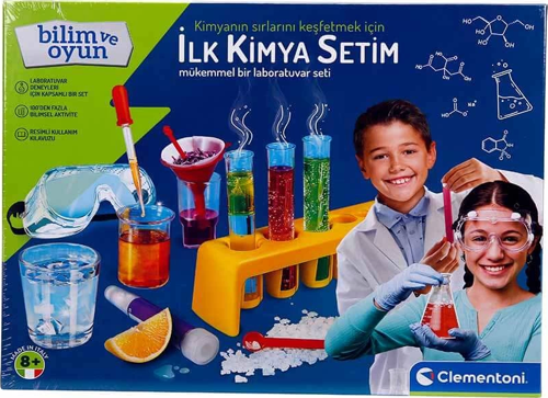 Bilim ve Oyun İlk Kimya Deney Seti Kız Erkek Çocuk Oyuncak Eğitici Oyuncaklar