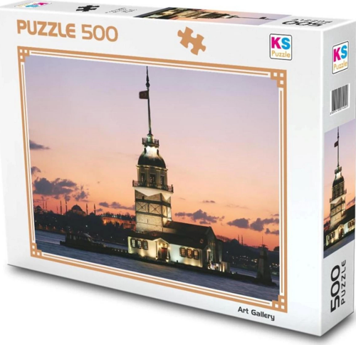 KS Games Kız Kulesi Gün İstanbul Puzzle 500 Parça 20059 Kız Erkek Çocuk Oyuncak Eğitici Oyuncaklar