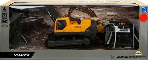 88753 Uzaktan Kumandalı Sesli ve Işıklı Volvo Ekskavatör 1:32 Kız Erkek Çocuk Oyuncak Eğitici Oyunca