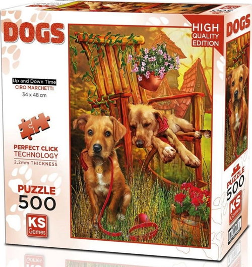KS Games Up and Down Time Puzzle 500 Parça 20067 Kız Erkek Çocuk Oyuncak Eğitici Oyuncaklar