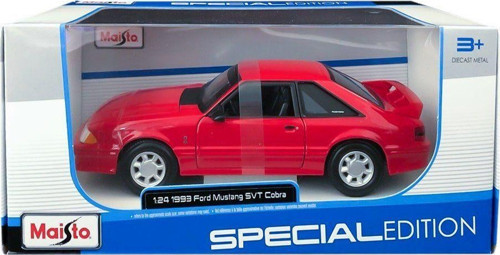 MAY 32906 1993 Ford Mustang SVT Cobra 1:24 -Necotoys Kız Erkek Çocuk Oyuncak Eğitici Oyuncaklar