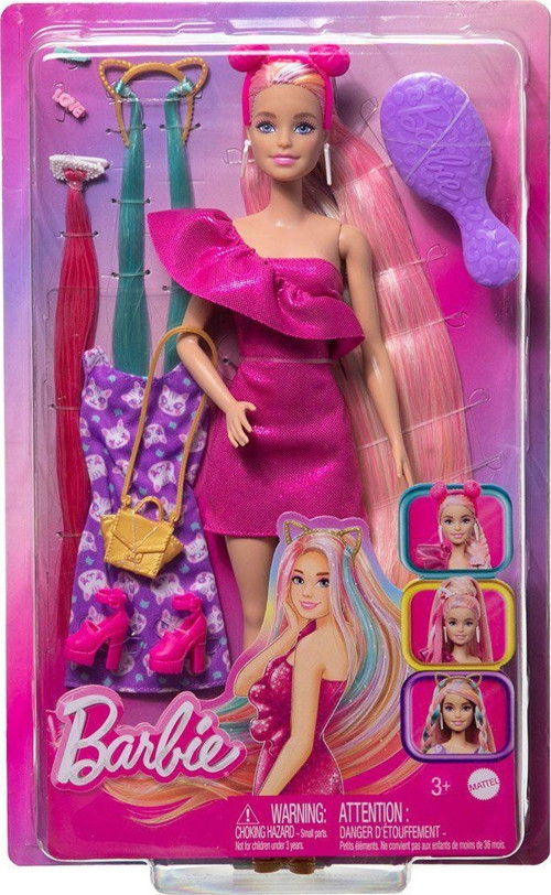 JDC85 Barbie Upuzun Muhteşem Saçlı Bebekler Pembe Saçlı Bebek Kız Erkek Çocuk Oyuncak Eğitici Oyunca
