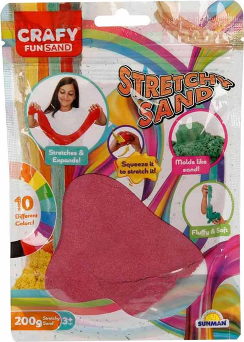 Streç Oyun Kumu Pembe 200 gr Kız Erkek Çocuk Oyuncak Eğitici Oyuncaklar