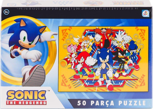 SO0051 Sonic 50 Parça Puzzle -Laçokids Kız Erkek Çocuk Oyuncak Eğitici Oyuncaklar