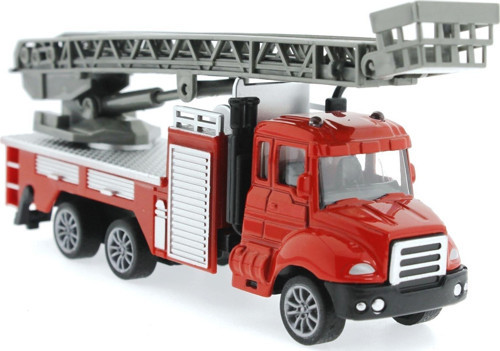 Çek Bırak Metal Mini Merdivenli İtfaiye Kamyonu Kız Erkek Çocuk Oyuncak Eğitici Oyuncaklar