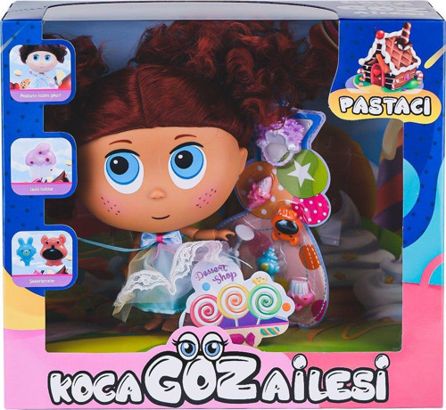 BLD328 Koca Göz Ailesi Pastacı Kız -Birliktoys Kız Erkek Çocuk Oyuncak Eğitici Oyuncaklar
