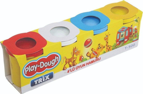 T-500 TRİX 4LÜ OYUN HAMURU 1 36 Kız Erkek Çocuk Oyuncak Eğitici Oyuncaklar