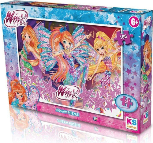 WINX714 KS Winx / 100 Parça Puzzle Kız Erkek Çocuk Oyuncak Eğitici Oyuncaklar