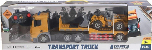 HT079 Kumandalı Şarjlı Işıklı Transporter Tır 1:24 Kız Erkek Çocuk Oyuncak Eğitici Oyuncaklar