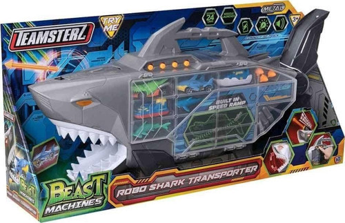 74461 Teamsterz Beast Machines Robo Shark Çantalı Transporter Kız Erkek Çocuk Oyuncak Eğitici Oyunca